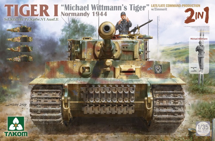 Takom 1:35 Tiger I 2 BOX Early + Late / Late Command  + 1:16 Michael Wittmann
