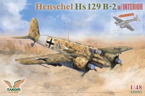 Takom 1:48 Henschel Hs 129 B-2 w/ Interior