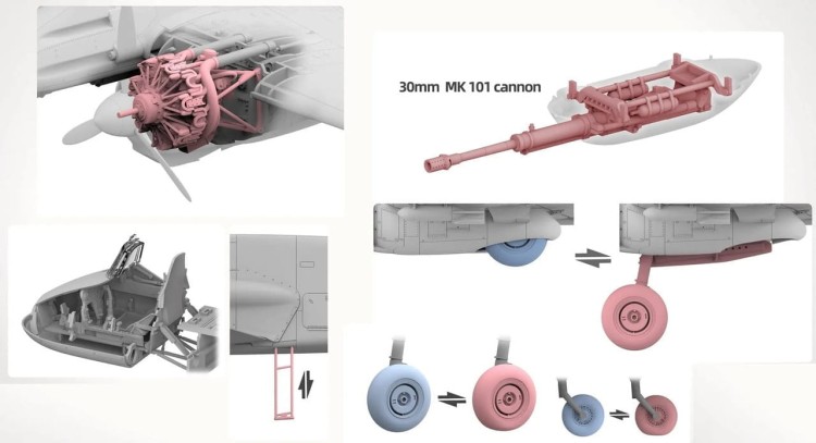 Takom 1:48 Henschel Hs 129 B-2 w/ Interior