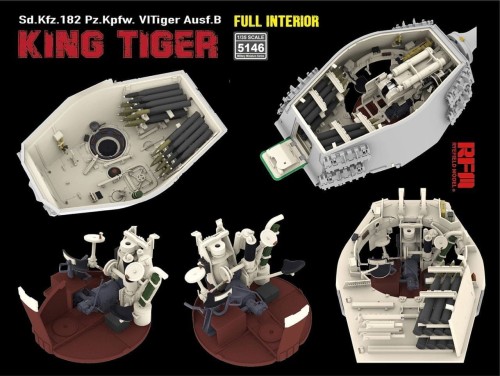 RFM 1:35 Sd.Kfz. 182 Pz.Kpfw. VI Tiger Ausf. B King Tiger Full Interior