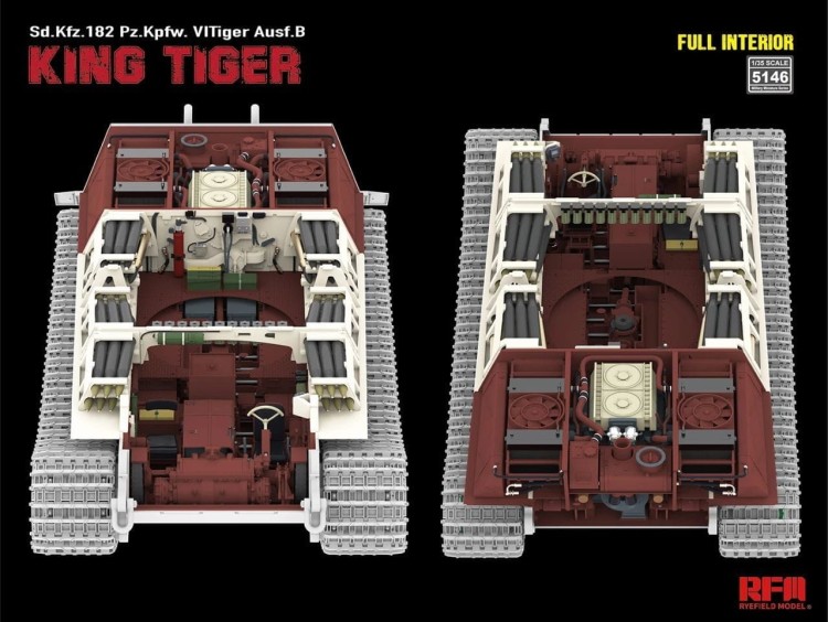 RFM 1:35 Sd.Kfz. 182 Pz.Kpfw. VI Tiger Ausf. B King Tiger Full Interior