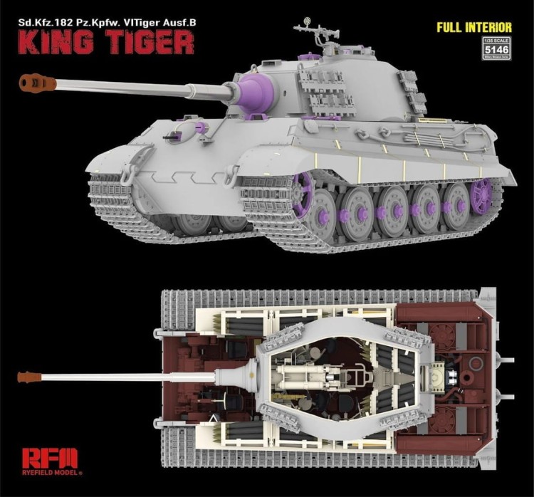 RFM 1:35 Sd.Kfz. 182 Pz.Kpfw. VI Tiger Ausf. B King Tiger Full Interior
