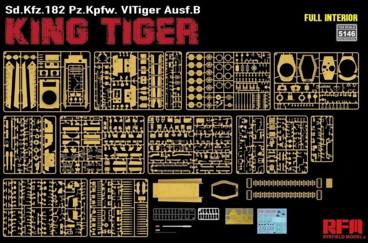 RFM 1:35 Sd.Kfz. 182 Pz.Kpfw. VI Tiger Ausf. B King Tiger Full Interior