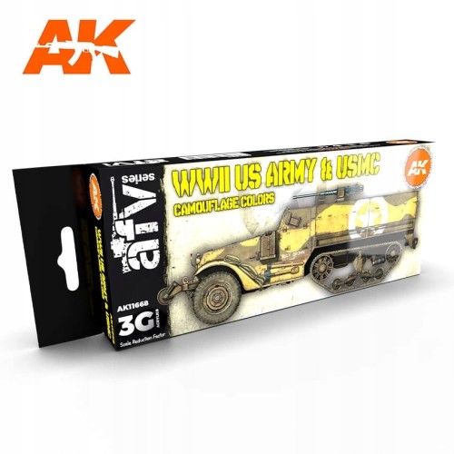 AK INTERACTIVE 11668 Zestaw farb WWII US Army