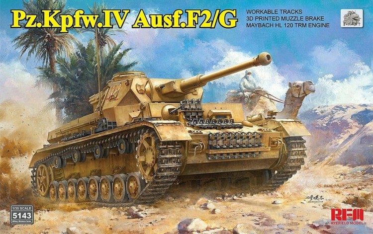 RFM 5143 Panzer IV Ausf.F2/G Engine & Workable Tracks Rye Field Model 1/35