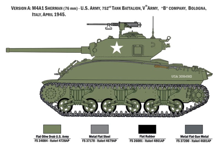 Italeri 1/35 M4A1 Sherman with U.S. infantry