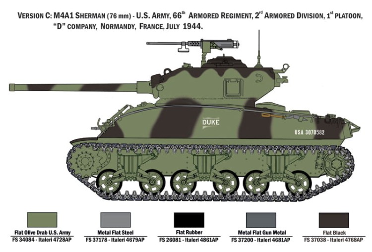 Italeri 1/35 M4A1 Sherman with U.S. infantry