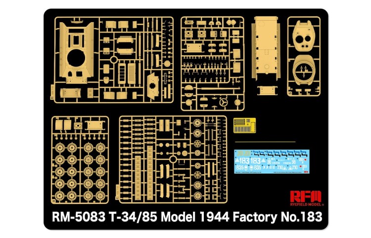 RFM 5083  1/35  T-34/85 Model 1944 Factory No. 183
