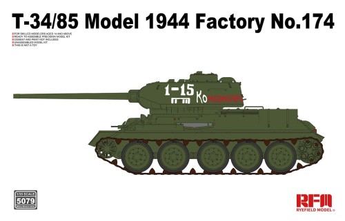 RFM 5079 1/35  T-34/85 Model 1944 Factory No. 174