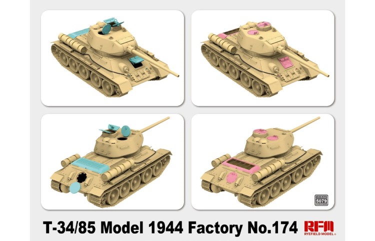 RFM 5079 1/35  T-34/85 Model 1944 Factory No. 174