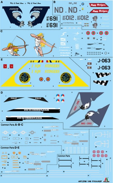 Italeri 1/48 F-16A Fighting Falcon