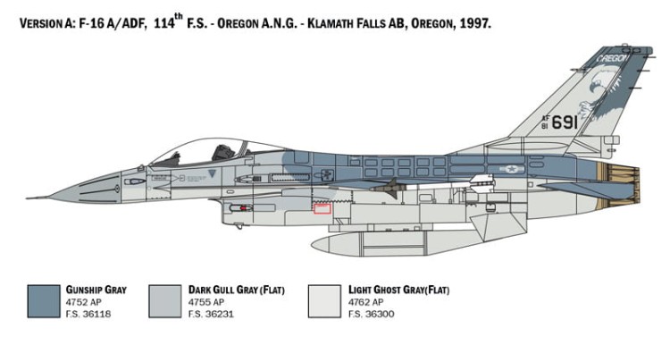 Italeri 1/48 F-16A Fighting Falcon