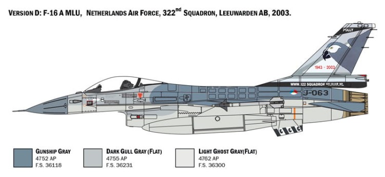 Italeri 1/48 F-16A Fighting Falcon