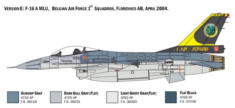Italeri 1/48 F-16A Fighting Falcon
