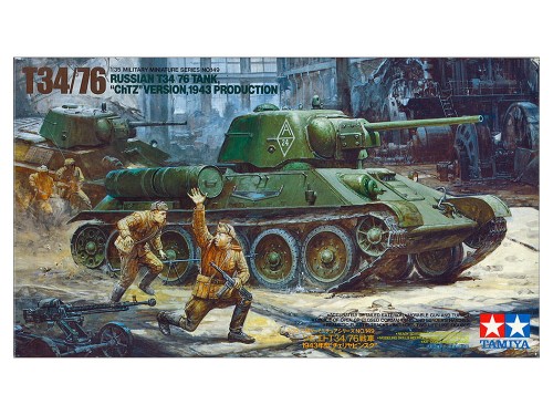 Tamiya 1/35 Russian T34/76 Tank "ChTZ" Version, 1943 Production