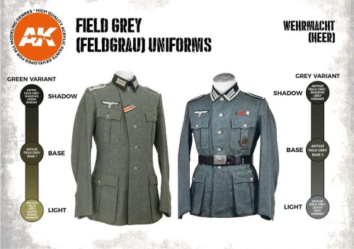 AK INTERACTIVE 11627 Zestaw farb Feldgrau Uniforms