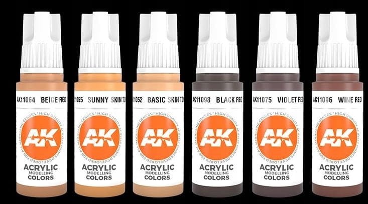 AK Interactive AK11603 Human Flesh Tones Set