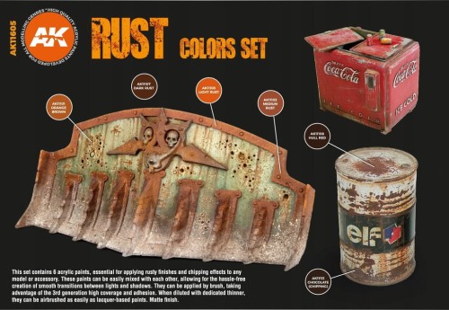 AK Interactive AK11605 Rust and Abandoned Set