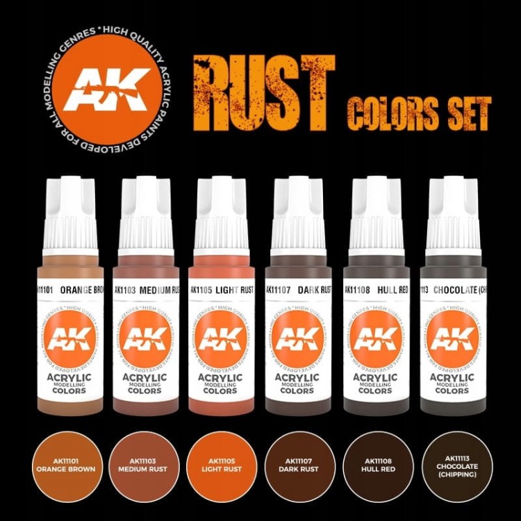 AK Interactive AK11605 Rust and Abandoned Set