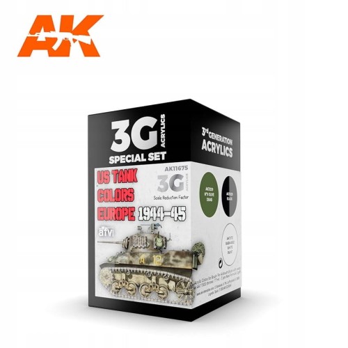 AK INTERACTIVE 11675 Zestaw farb US Tank Europe