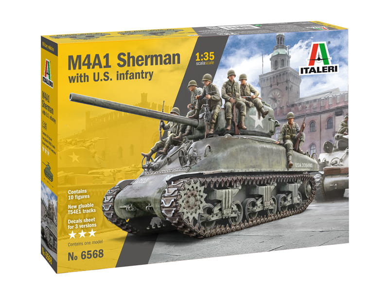 Italeri 1/35 M4A1 Sherman with U.S. infantry